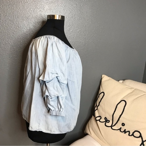 Lane Bryant chambray blouse size 18/20W - Picture 2 of 4